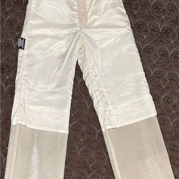 Bod & Christensen Patricia Leather Pants - cream - Sz 6 - Picture 7 of 10